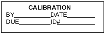 Calibration Tag